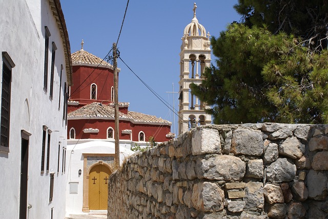 Hydra, Greece, church