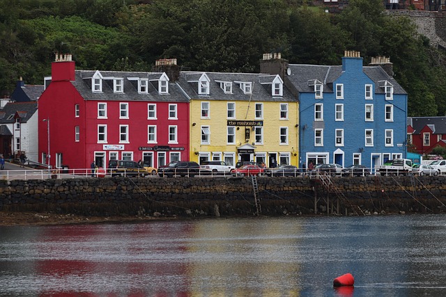 Isle of Mull houses, Scotland